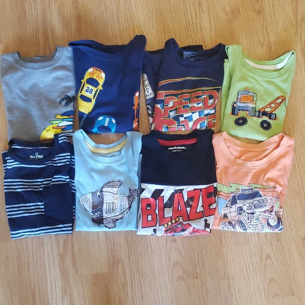 Lot of 8 Summer Cars Tops Size 4 & 4T